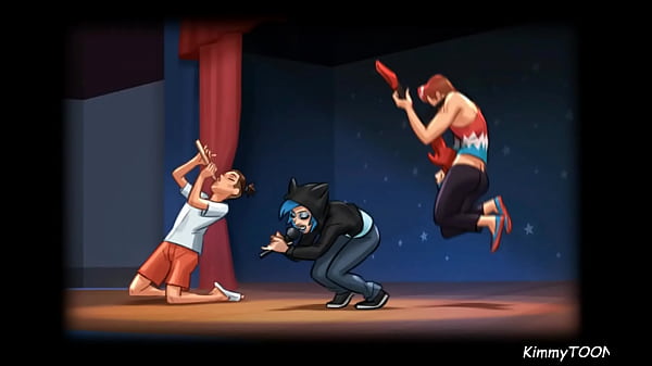 Summertime Saga – Horny Teacher suck my dick on stage