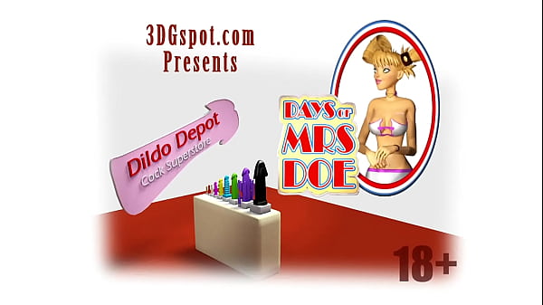3DGSPOT – Blonde Teen Deepthroats And Gags A Huge Cock In A Dildo Shop! 3D ANIMATION!