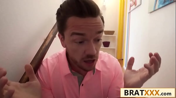 Little Blue-Haired Bunny Double-Teamed By Boyfriend and His Dad