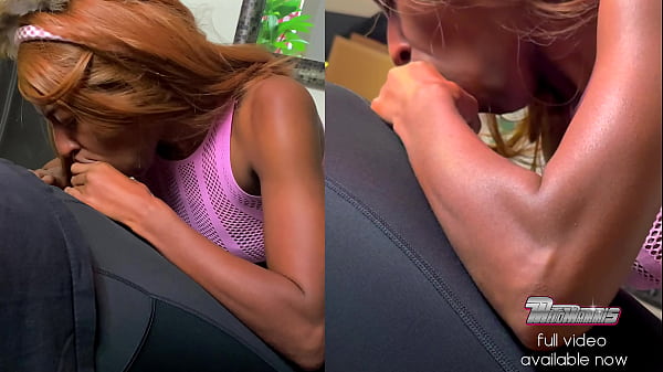 SLIM THICK black FURRY wants cum for breakfast in the KITCHEN