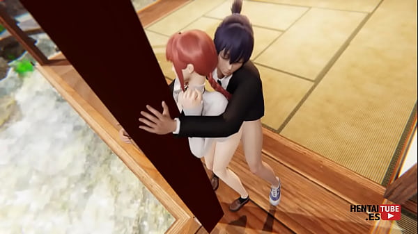 Chainsaw Man Hentai – Aki fucks Makima while she’s clinging to the column of her house.