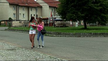 Alexis Crystal And Morgan Blanchette Have A Lesbian Moment Outdoors