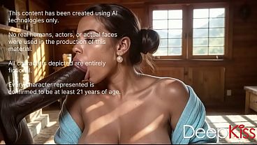 My housekeeper sucked my cock to cheer me up. Her deep throat allowed her to take my cock all the way to the balls[AI]